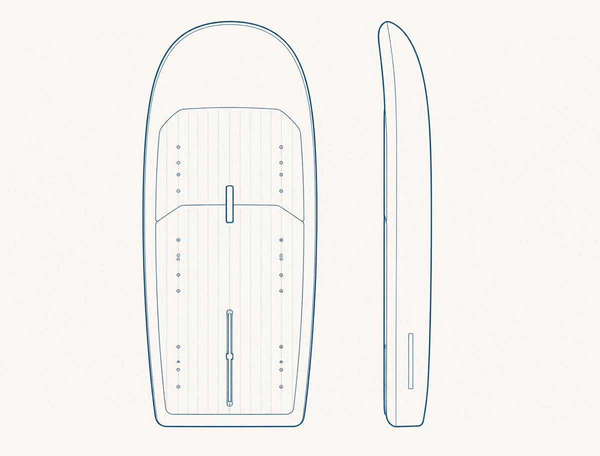 Planche de wingfoil Évolutive, shape waxtoday
