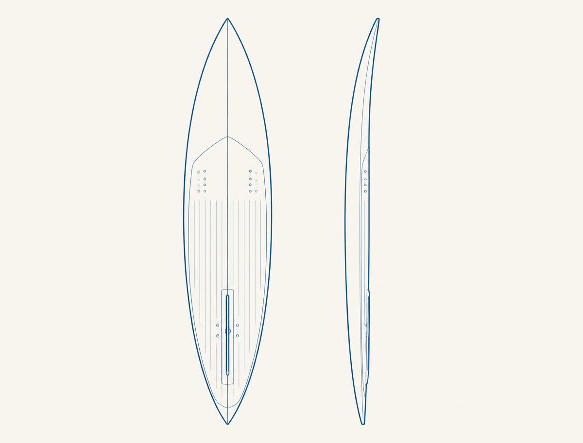 Planche de wingfoil Performance, shape waxtoday