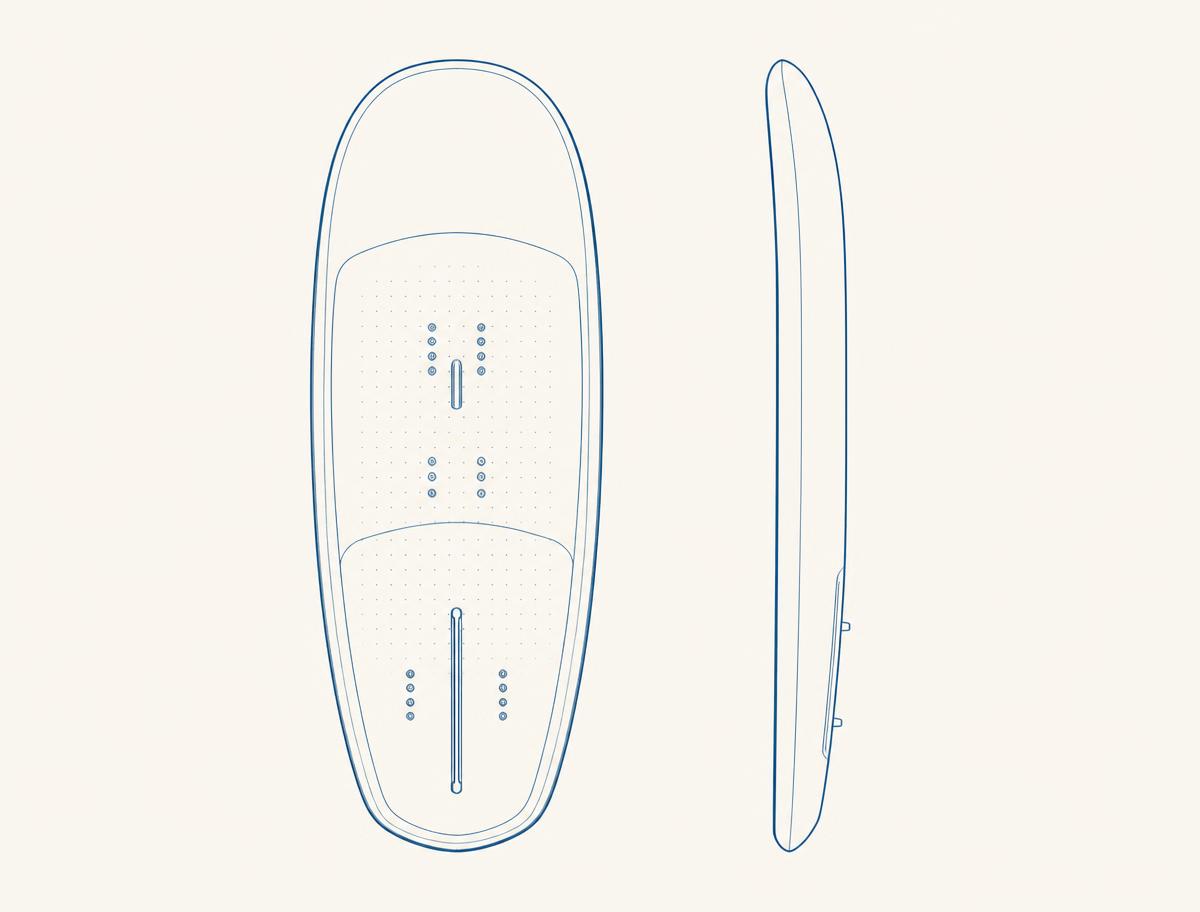 Planche de wingfoil Polyvalente, shape waxtoday